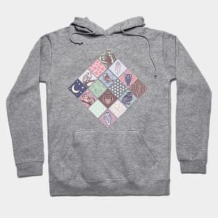 Patchwork Owls 1 Hoodie